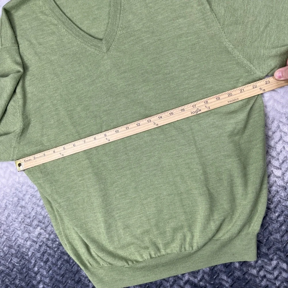 Jos. A. Bank Signature Collection 100% Merino Wool Pullover Sweater XXL Green - Picture 4 of 8
